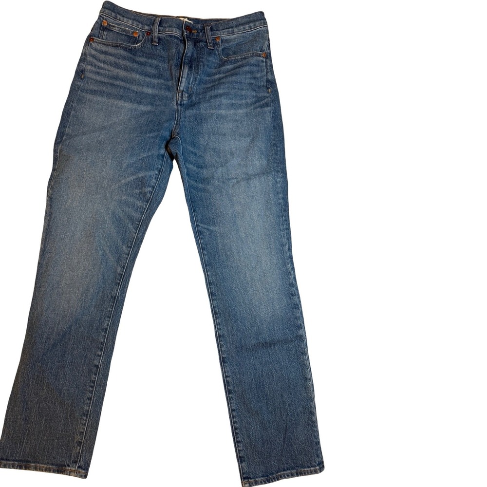 Madewell Womens High-Rise Slim Boyjean Blue Denim Stretch Jeans Size 29 - Picture 1 of 11